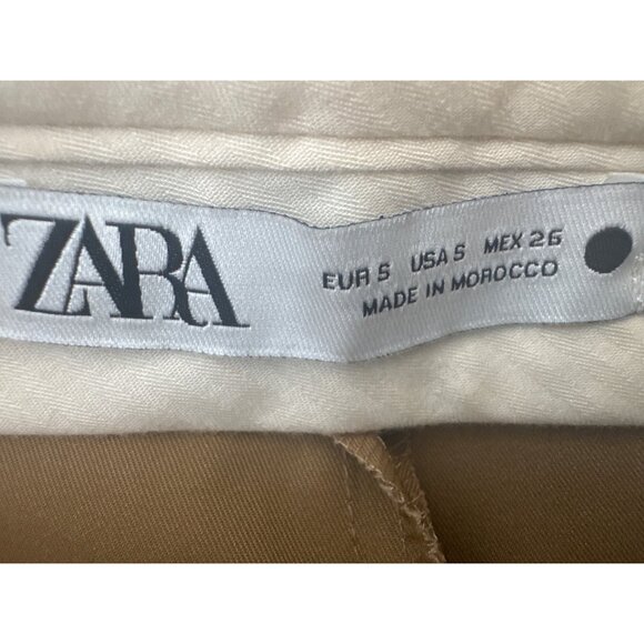 2/$30 ZARA Womens Small Wide Leg Cropped Cargo Style Pants - Picture 4 of 15